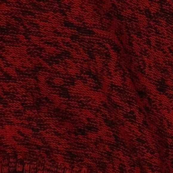 H&M Knit Sweater Red & Black with Side Zippers Size L NWOT - Picture 6 of 8